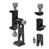HOOTNEE Smartphone Tripod Mount Adapter for Live Streaming 360 Rotation Phone Clip with Cold Shoe Compatible with Cell Phones Adjustable Desktop Stand view 2