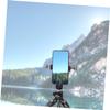HOOTNEE Smartphone Tripod Mount Adapter for Live Streaming 360 Rotation Phone Clip with Cold Shoe Compatible with Cell Phones Adjustable Desktop Stand view 3