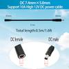7.4mm x 5.0mm DC Power Extension Cable, 2-Pack Male to Female Jack Connector 16AWG 1.6FT, for Laptop, Solar Controller, Power Supply Adapter Cord view 2