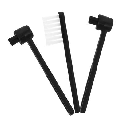 FUTUREORYY 3pcs Antistatic Record Cleaner for Vintage Turntables Safe Cleaning Tool for Record Needles and Surfaces Compact Design for Easy Storage