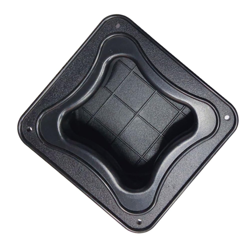BIUDECO C-Shaped Speaker Cabinet Handle Recessed Plastic Handle for Stage Speakers Audio Supply Replacement Screws