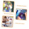 POPETPOP 10Pcs DIY Painting CD Discs Blank Transparent Craft Disks for Wall Decor Creative Room Decoration Party Supplies and Material view 3