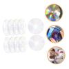 POPETPOP 10Pcs DIY Painting CD Discs Blank Transparent Craft Disks for Wall Decor Creative Room Decoration Party Supplies and Material view 4