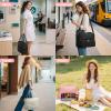 AHHZOOPLL 2-in-1 Lunch & Laptop Tote Bag15.6" Work Bags for WomenWater-Resistant Polyester CasualInsulated Leakproof Lunch CompartmentTeacher Nurse BagLaptop Briefcase for Office TravelPink view 2