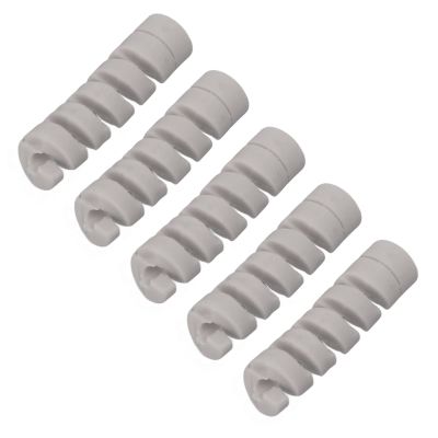 RiToEasysports 5Pcs Bike Cable Protector, 5 Colors Elastic Sleeve Wrap Frame Brake Cables Housing Protection Sleeve for 4mm/5mm Cables (Gray)
