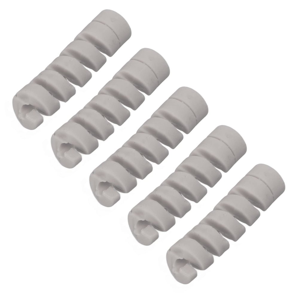 RiToEasysports 5Pcs Bike Cable Protector, 5 Colors Elastic Sleeve Wrap Frame Brake Cables Housing Protection Sleeve for 4mm/5mm Cables (Gray)