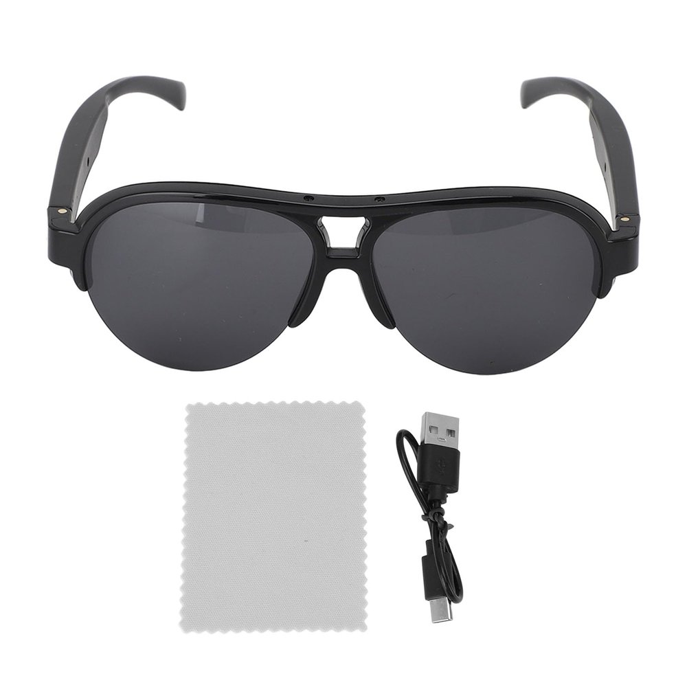 Zyyini Smart BT Sunglasses for Men Women, Open Dual Speakers and HD Mic, Touch Control, 6H Playback, with Magnetic Charging Design, for Outdoor Sport