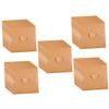 ELAYARD 50Pcs Kraft Paper Cd DVD Sleeves Storage Envelopes with Heart Button Scratch-Resistant Protective Kraft Paper Sleeves for Compact Discs and DVDs for Home and Cinema Media Organization view 1