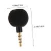 Holibanna Mini External Recording Microphone for PC and Tablet Portable 3.5mm Handheld Mic for Video Recording and Singing Compatible Laptops and Mobile Devices view 2