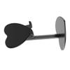 DIYEAH Heart Shaped Metal Tablet Stand Flexible Desktop Phone Support Durable and Shockproof Bracket for Smartphones for Video Watching and Stylish Black Design view 1