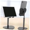 DIYEAH Heart Shaped Metal Tablet Stand Flexible Desktop Phone Support Durable and Shockproof Bracket for Smartphones for Video Watching and Stylish Black Design view 2