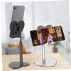 DIYEAH Heart Shaped Metal Tablet Stand Flexible Desktop Phone Support Durable and Shockproof Bracket for Smartphones for Video Watching and Stylish Black Design view 3
