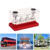 Power Distribution Block M8 Screw 4 Terminal Bus DC 12V 48V 300A Red for Automobile Boat Plated Brass Plate with Detachable Cover Neat Safe Wiring view 4