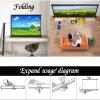 50 Inches Projector Screen Portable Floor Standing Fold-Out Roll-Up Manual, Outdoor Projector Screen, Lightweight Carry & Durable, Mobile Projection Screen Stand, Home Theater Cinema.(30in/16:9) view 4