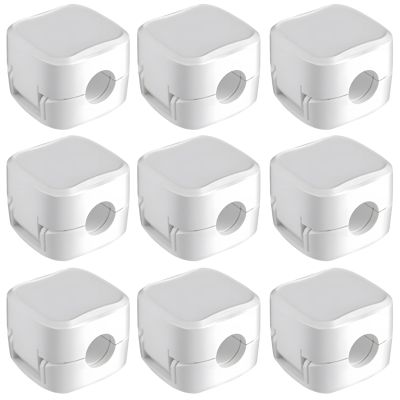9 Adhesive Cable Clips, Compact Desk Organizers for Neat and Tidy Office Spaces