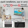 Hoiweqr Portable Projector Screen with Stand, Ultra Portable Tabletop Projection Screen, Black Case, 50 Inch 4:3, Lightweight and Retractable, for Home Cinema, Meeting Presentation.(30in/16:9) view 3