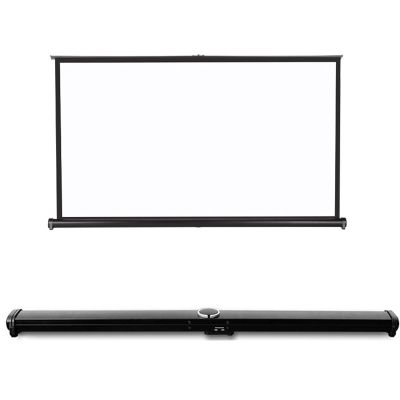 50 Inches Projector Screen Portable Floor Standing Fold-Out Roll-Up Manual, Outdoor Projector Screen, Lightweight Carry & Durable, Mobile Projection Screen Stand, Home Theater Cinema.(50in/16:9)