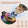 bondidea Bluetooth Shower Speaker, Suction Cup, Small Portable Wireless IPX7 Waterproof Outdoor Speakers, 15W Loud Stereo Sound Deep Bass, TWS Pairs, 6 Mode RGB Lights, All Ages Gift for Christmas view 2