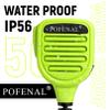 POFENAL Waterproof 2 Pin Mic for Motorola Radios R2 BPR40D BPR40 CP100D CP200D CP200 CP185 CLS1410 CLS1110 DLR1060 RDU4100 RDU4160D RMU2040 RMU2080D CLS DTR RDU RMU 2 Pairs Green view 4