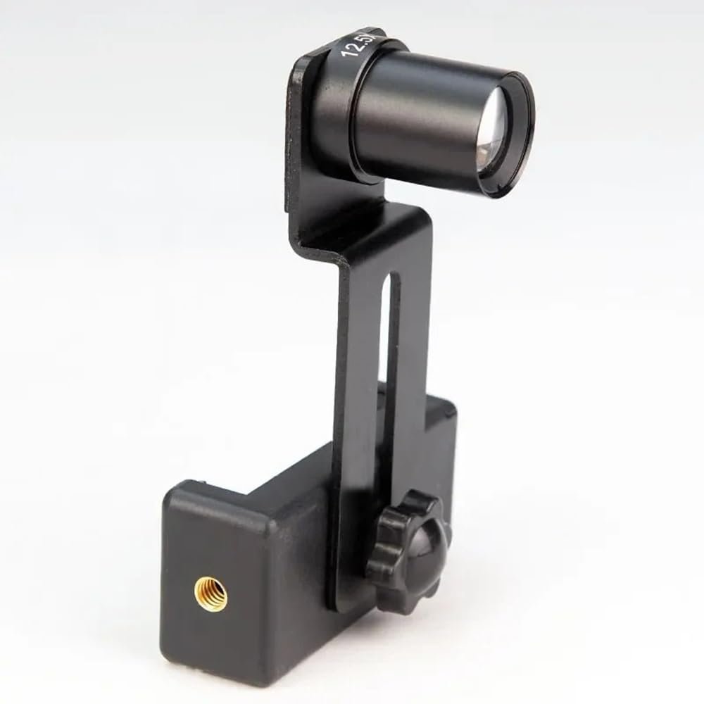 Lab Microscope Accessories Universal Microscope Phone Clip 12.5X /16X Eyepiece Lens Cell Phone Mount AdapterMounting Size 23.2mm 30mm 30.5mm(16X-Mount 30mm-S)