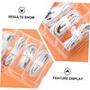 Balacoo 11-Piece Charging Cable Organizer Box Set Dustproof USB Cable Storage Solution for Home Office Jewelry and Sundries Compact Design in Classic White view 2