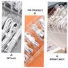 Balacoo 11-Piece Charging Cable Organizer Box Set Dustproof USB Cable Storage Solution for Home Office Jewelry and Sundries Compact Design in Classic White view 4