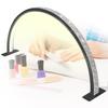 YXKJZHF Half Moon Nail Desk Lamp, LED Light for Nail Desk, Sparkle Nails Lamps 39W Arch Light Lash Light, Adjustable Brightness (Black) view 1