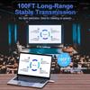 Wireless HDMI Transmitter and Receiver, Plug and Play 2025 Upgraded LED Display, 4K Decode & 1080P Output,Portable 2.4G/5G Wireless HDMI Extender view 2