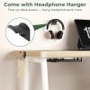 Under Desk Laptop Mount for HP Lenovo Dell Asus Acer LG Samsung Laptop Holder, Compatible with Mac mini, MacBook, Keyboards Tablets, Space Saving with Headphone Hanger view 3