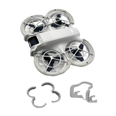 Wtohoby Anti-Collision Neo Bumper Propellers Guard + Lens Gimbal Protector Kit,Urltra-Light Cover Ring Protection for DJI NEO Quadcopter Camera Drones Accessories (Gray)
