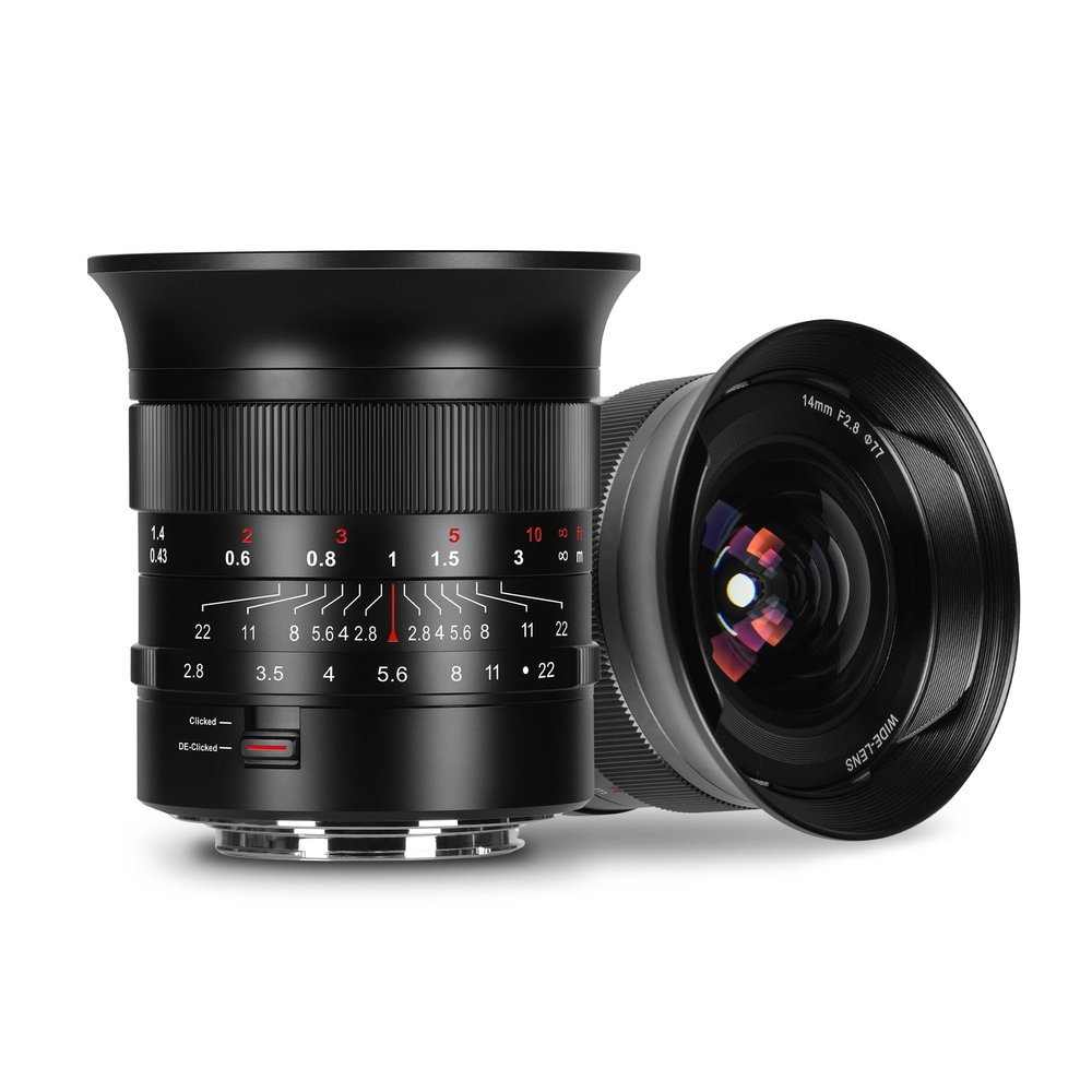 7artisans MF14mm F2.8 Full Frame Ultra Wide Angle 114 Large Aperture Prime Lens Compatible for Sony E Mount FX3, FX30, A1,A9, A7m,A7r,A7s, A7c Series Mirrorless Camera