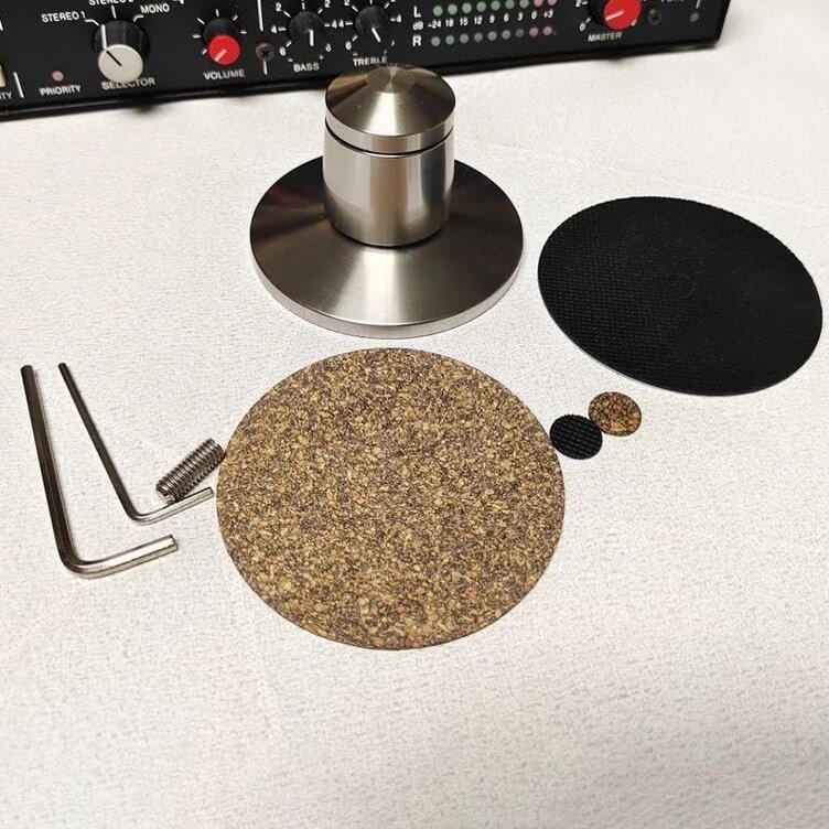 304 Stainless Steel Speaker Isolation Feet with Detachable Base Vibration Damping Spikes for Audio Equipment