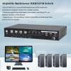 4-Port HDMI Multiviewer KVM Switch 4K@60Hz with Cables, Mouse Roaming Switching, Quad View and Single View Mode Zero-Delay Seamless Switching, USB 2.0 Hub, Cascading, EDID, Plug and Play, KV4MVS1 view 2