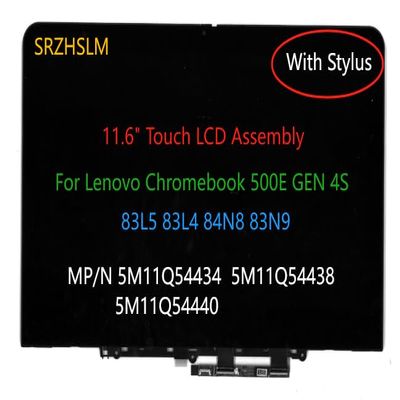 11.6" LCD Replacement for Lenovo 500e Chromebook Gen 4s 83L5 83L4 5M11Q54434 5M11Q54436 5M11Q54438 5M11Q54440 HD Touch Module