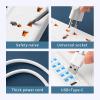 2M Power Cordboard with 5 Universal Sockets, 5 USB Ports, 1 Tpey-C Port LED Indicator, Power Overload Protection, 110v-250v view 4