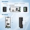 ezOutlet Industrial DIN Rail Mount Power Auto Reboot, Metering, Automatically Restarts Router When Connection Fails. 2-Channel, 9-48V, App Controllable, for Industrial Router, PING Monitoring. view 3