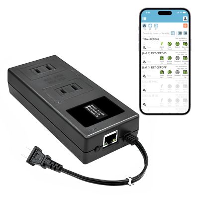 ezOutlet5-2R Smart Power Reset Device with Auto-Reset, 2 NEMA Sockets 2.5A, Wi-Fi & Bluetooth & App Controllable via LAN/Cloud, Router Rebooter, Remote Scheduling for Network Devices.