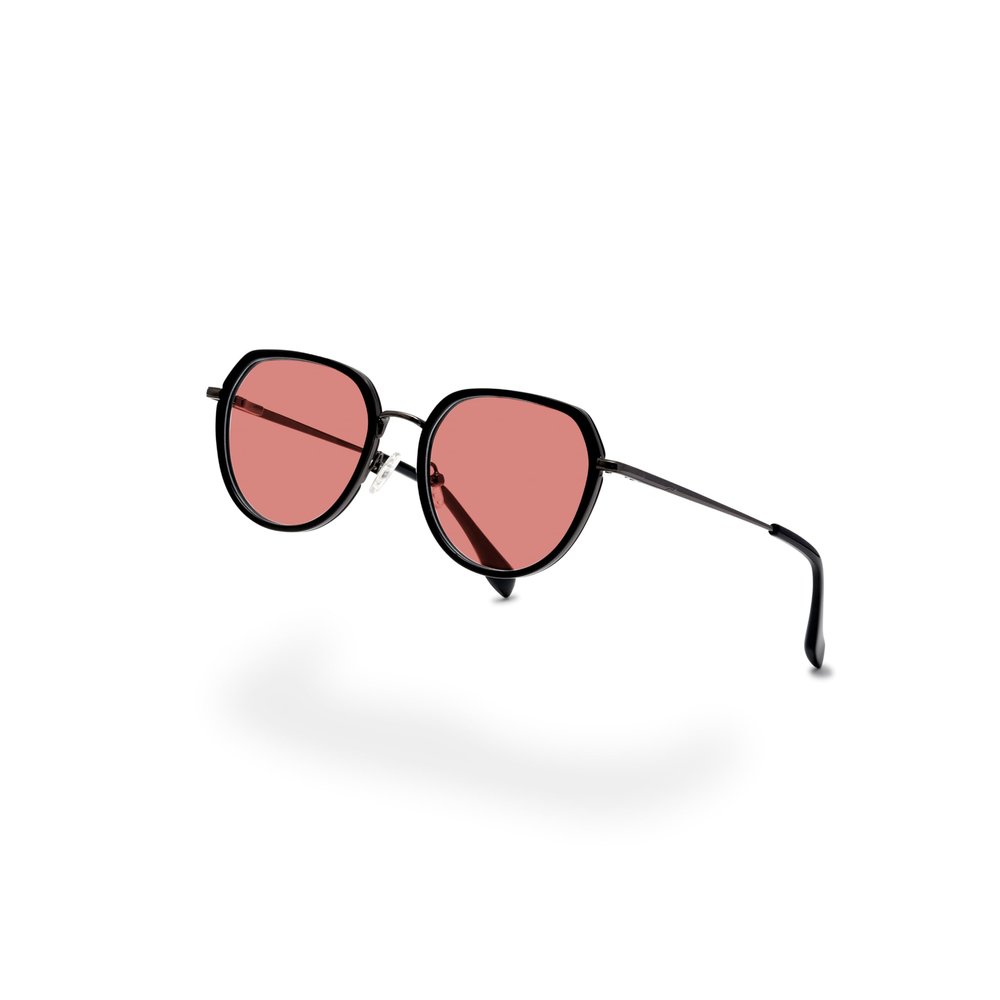BRADDELL FL-41 Rose Tinted Migraine Light Sensitivity Glasses for Fluorescent LED Glare, Photophobia and Concussion