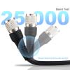 YOTENKO TNC Straight Male to TNC 90 Degree Right-Angle Male Coiled Cable RG58-18.3FT Collapsed to 23FT Extended, Spring Coax for Test Equipment & Compact Spaces view 4