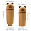 Vobumix Silicone Pencil Case Cartoon Pen Holder Pencil Storage Container for Kids Students Adults School Office Supplies view 2