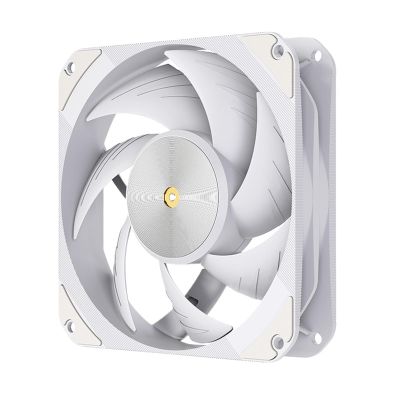 1pc T20 120mm 4Pin PWM Silent Fan, High-Performance 2500RPM Low Noise Cooling Fans(White_NO RGB)