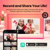 10.1" Pink Digital WiFi Picture Frame, Smart Photo Frame 1280 * 800p Screen,64G/8G Cloud,Wall Mountable/Desk,Share Photos/Videos Instantly via Pintura App,Great Gift for Loved Ones view 2