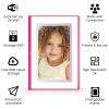 10.1" Pink Digital WiFi Picture Frame, Smart Photo Frame 1280 * 800p Screen,64G/8G Cloud,Wall Mountable/Desk,Share Photos/Videos Instantly via Pintura App,Great Gift for Loved Ones view 4