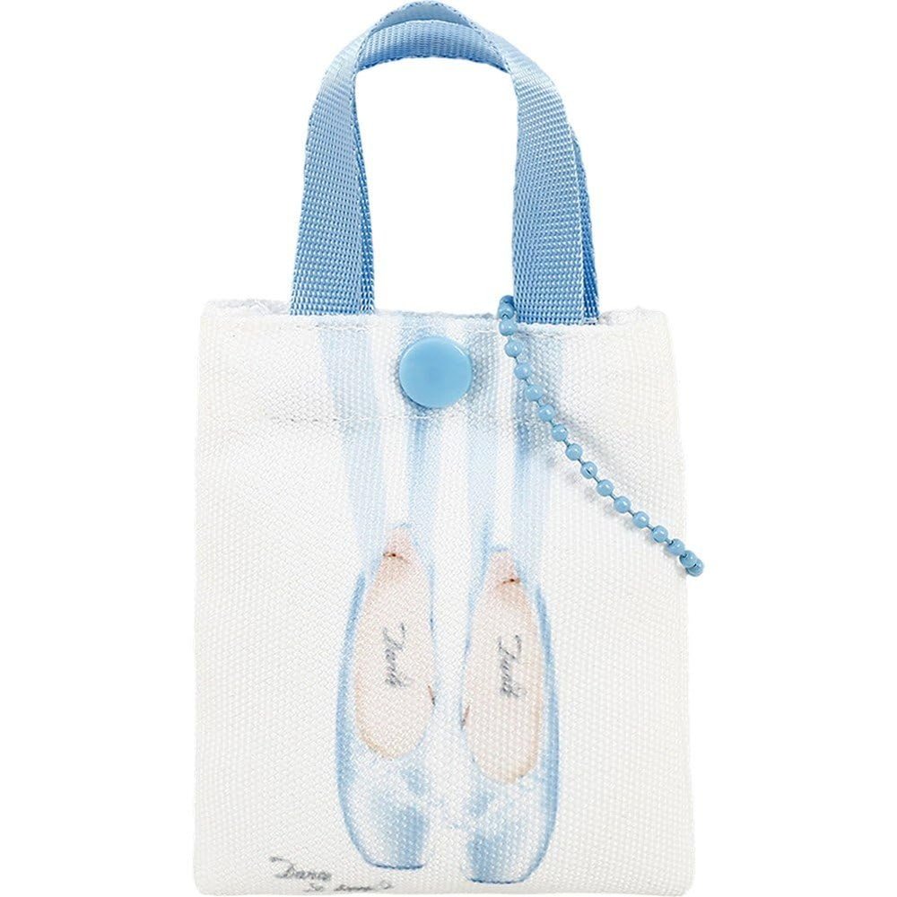 Vobumix Ballet Style Headphone Bag Tiny Bag Keychain Pendant Storage Bag for Storing Headphones Data Cables Small Accessories