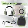 WODASEN General Aviation Headset GA Dual Plug Pilot Headsets with Boom Mic Aircraft Airplane Noise Cancelling Ear Protection Headphones Flight Student Earmuff (Light-Green) view 2