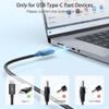 130W USB C Laptop Charger Compatible with Dell 90W 65W XPS 15 16 17 9500 9510 9520 9530 9575 2-in-1 9640 9710 9720 9730, Precision 3470 3480 3540 3570 3580 5480 5550 5560, Latitude Power Adapter view 4