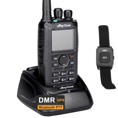 Anytone AT-D878 UVII DMR Digital Mobile Radio Long Range UHF VHF Dual Band Dual Mode Dual Time Slot Digital Analog Two Way Radio with GPS APRS Bluetooth PTT AES256 Ecryption