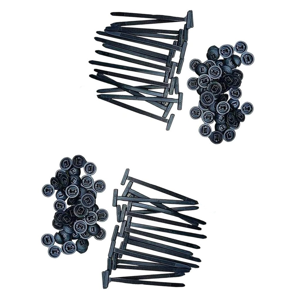 100pcs Cable Ties Buckle,Nylon Universal Cable Tie Buckle,Cable Zip Ties,Self-Locking Zip Tie Fasteners,Zip Tie Clips,Cord Management For Car Daily Auto Fixing,Home,Garden,Office