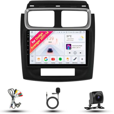 8CORE 8+128GB Radio for Dodge Avenger 2011-2014 Android 13 9" IPS Touch Screen, Car Stereo with CarPlay & Android Auto, GPS Navigation DSP SWC 5G WiFi Camera