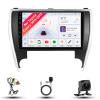 8CORE 4+32GB Radio for Toyota Camry 2015 2016 2017 Android 13 10.1" IPS Touch Screen, Car Stereo with CarPlay & Android Auto, GPS Navigation DSP SWC 5G WiFi Camera view 1